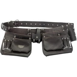Ceinture porte-outils en cuir tanné à l'huile Noir 50 mm Draper Tools - Noir