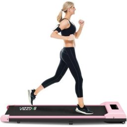 Tapis de course à pied motorisé - BIGZZIA Portable Plat - Avec télécommande et écran LCD - Aucune