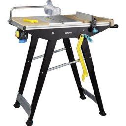 Wolfcraft - Etabli Pliant Multifonction, Table de Travail et Sciage, avec Interrupteur de Sécurité