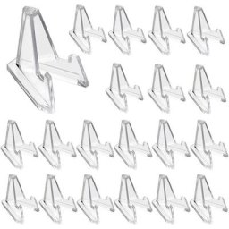 20PCS Support de Monnaie Présentoirs, Chevalets de Monnaie Médaille Badge Collection étagère de