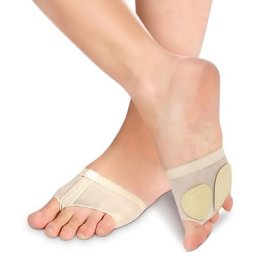 YD - String Pied pour Danse, Coussin de Pieds Antidérapant, 1 Paire de Chaussures Demi Semelle