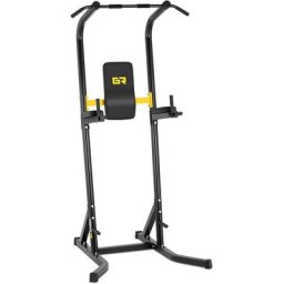 Gymrex - Chaise Romaine Musculation Station Multifonction Barre Traction Dips 120 kg Neuf - Bleu,
