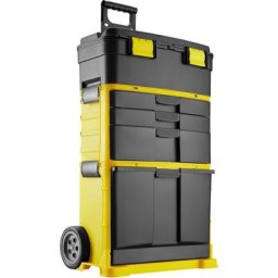 Tectake - Chariot à outils 3 parties stipe - mallette à outils, coffret outillage, valise à outils