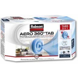 Aero 360° 4 Recharges de 450 g en tabs neutres pour absorbeur d'humidité, recharges pour