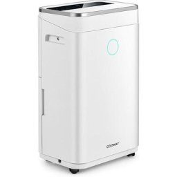 Costway - Déshumidificateur 25L/Jour Réservoir d'Eau 6,5L Minuterie 24H 2 Modes 2 Vitesses
