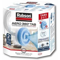 Aero 360° 2 Recharges de 450 g en tabs neutres pour absorbeur d'humidité, recharges pour