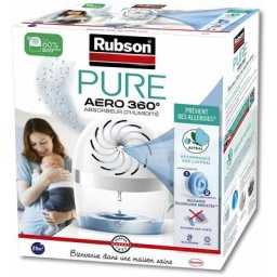 Aero 360° Pure Absorbeur d'humidité + 1 recharge neutre de 450 g, assainisseur d'air recommandé par