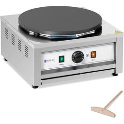 Crêpière Électrique Professionnelle 40cm Machine à Crêpes Anti Adhésive 230V 3kw - Beige, Gris