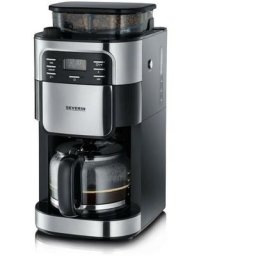 4810 Cafetiere filtre avec broyeur intégré - Noir et inox - 1000W - 1,4 l - Severin