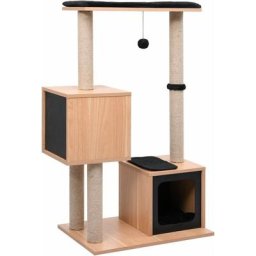 Vidaxl - Arbre à chat avec tapis à gratter en sisal 104 cm Noir