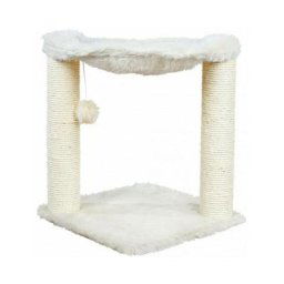 Arbre à chat en peluche et sisal Baza avec jouet - hauteur 50 cm