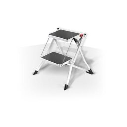MSV Marche Pied 2 marches pliant & anti-Dérapantes léger en Acier Max 150kg - Noir