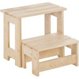 Marche pied pliable en pin massif