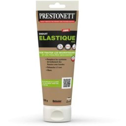 Elastique - Tube 330g - Prêt à l'Emploi - Enduit Élastique Fibré - Traitement des Fissures
