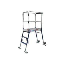 Echelle gazelle réglable à 4 hauteurs de plateforme : 0.70 - 0.80 - 0.90 - 1.00m - 40071