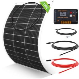 130W 12V flexible kit panneau solaire hors réseau:130W panneau solaire + 30A écran lcd régulateur