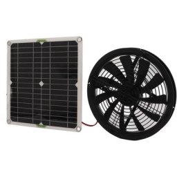 Kit de Ventilateur de Panneau Solaire, Ventilateur alimenté par Panneau Solaire 10 Pouces de