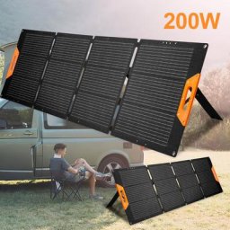 Panneau Solaire Pliable Chargeur de Sac Solaire Centrale de Batterie Portable pour Camping et