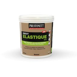 Elastique - pot de 750 ml - Prêt à l'Emploi - Enduit Élastique Fibré de Traitement Des Fissures