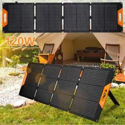 Panneau Solaire Pliable Chargeur de Sac Solaire Centrale de Batterie Portable pour Camping et