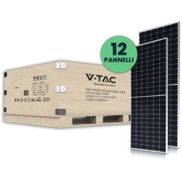 Kit photovoltaïque 4.92KW set 12pcs Panneau solaire monocristallin 410W slim low profile alliage