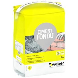 Weber Saint Gobain - Ciment fondu 5kg, ciment résistant, durcissement rapide, Weber