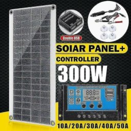 Kit Solaire 300W - Panneau Solaire Flexible Module pv Monocristallin + Contrôleur 20A pour