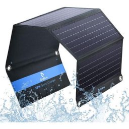 28W Chargeur Solaire Pliable avec 3 usb Ports(5V/4.8A au Total) Panneau Solaire Portable et
