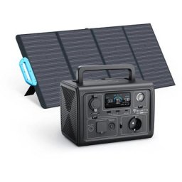 Kit de Groupe Electrogène 600W 268Wh EB3A avec 120W Panneau Solaire écologique Générateur solaire