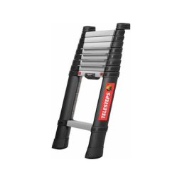 Echelle télescopique 3.00m avec pieds réglables - Marches de 80mm - TEL-72230/PPS