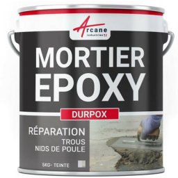 Arcane Industries - Mortier epoxy de ragreage Reparation beton Bouchage trous nid de poule