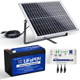 Kit de Panneau Solaire 25W 12V Mono Panneau Solaire pv 25W avec contrôleur 10A et batterie au