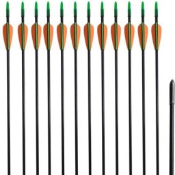 Elegant-Stil Flèche d'arc recourbé 12 pcs 30' 0,6 cm Fibre de verre,pour Salon/Jardin,Montage