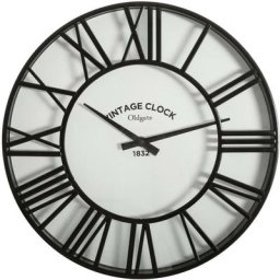 Horloge pendule murale vintage - Noir - d 35.4 cm - Livraison gratuite - Noir