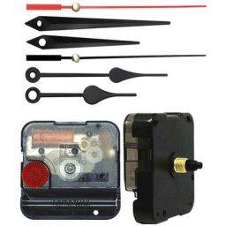 Mécanisme d&39horloge murale à tige filetée, moteur d&39horlogerie silencieux avec 2 jeux de mains