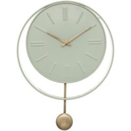 Horloge Rivi - métal - vert céladon - D28 cm Atmosphera créateur d'intérieur - Céladon