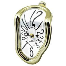 Horloge murale déformée fondante 7 pouces surréaliste Salvador Dali horloge fondue pour étagère de