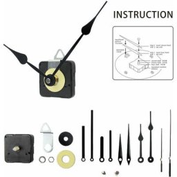 Mécanisme d&39horloge murale silencieuse, à Quartz, moteur de mouvement, horloge murale, aiguilles,