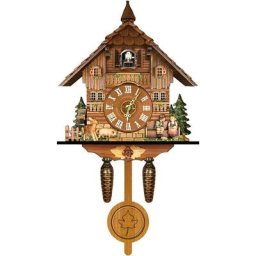 Pendule à Coucou Horloge de la Forêt-Noire Mouvement à Quartz de la Maison Suisse et Appel de