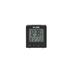 Reveil thermometre noir ecran 6.5CM RD-005-N Elbe