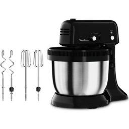 Moulinex - Robot pâtissier 4l 300w noir qa110810 - noir