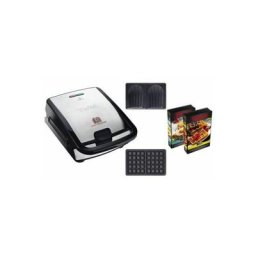 SW853D12 Snack Collection Croque gaufres, Plaques antiadhésives, Rangement astucieux, 2 coffrets