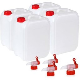 2 x 10 Litre Set de bidons à eau pour le camping