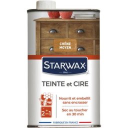 Starwax - Teinte & cire liquide ton chêne moyen 500ml