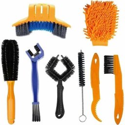 Nettoyage Chaîne Vélo,Brosse Nettoyage Moto,Bicyclette Outil de Nettoyage,Kit de Nettoyage pour