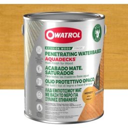 Saturateur bois à l'eau Owatrol aquadecks Miel (ow24) 5 litres - Miel (ow24)