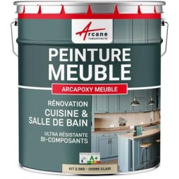 Peinture Meuble Cuisine, Salle de Bain - Résine bois stratifié mélaminé, porte placard, plan de