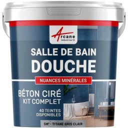Arcane Industries - Béton ciré salle de bain douche italienne pièce d'eau kit beton cire salle de