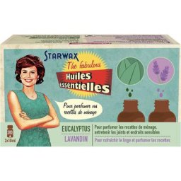 Huiles essentielles Lavande et Eucalyptus 2x10ml Starwax fabulous
