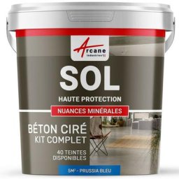 Arcane Industries - Béton Ciré Sol en Kit - Primaire et vernis de finition inclus - 5 m² (en 2